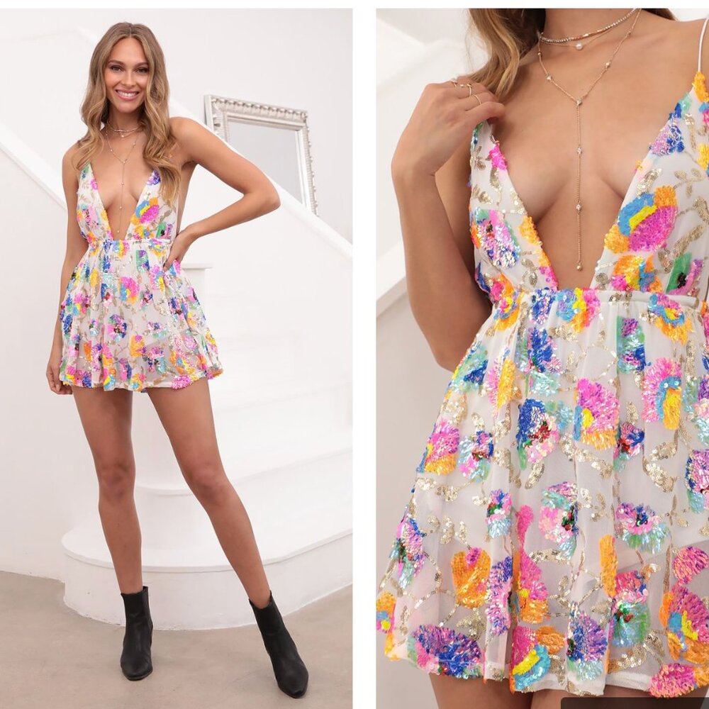 Lucy in the Sky Sparkle Romper Size Small